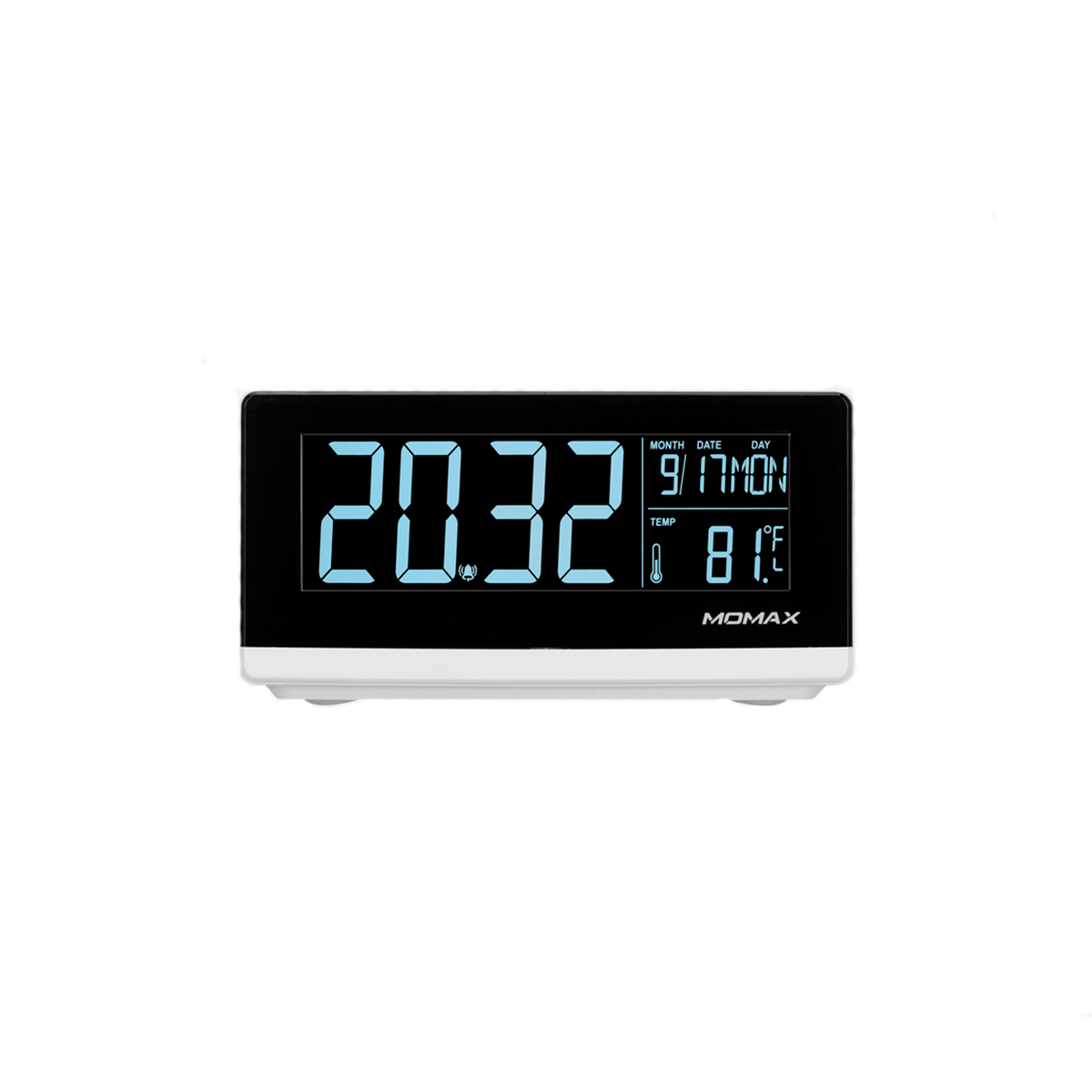 Настільний годинник з бездротовою зарядкою Momax Q.Clock Digital Clock Wireless Charger