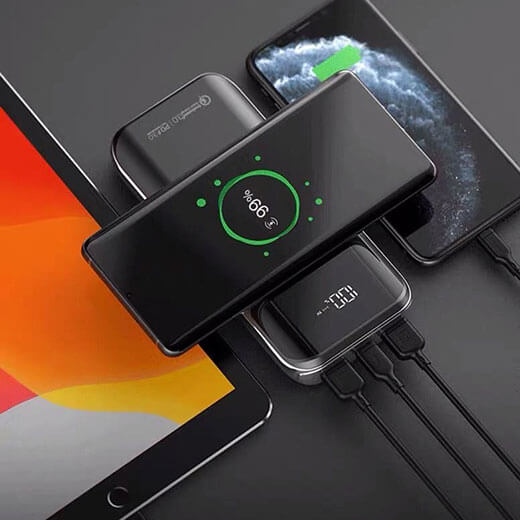 Повербанк с беспроводной зарядкой Momax Q.Power Air2+ Black (20000mAh)
