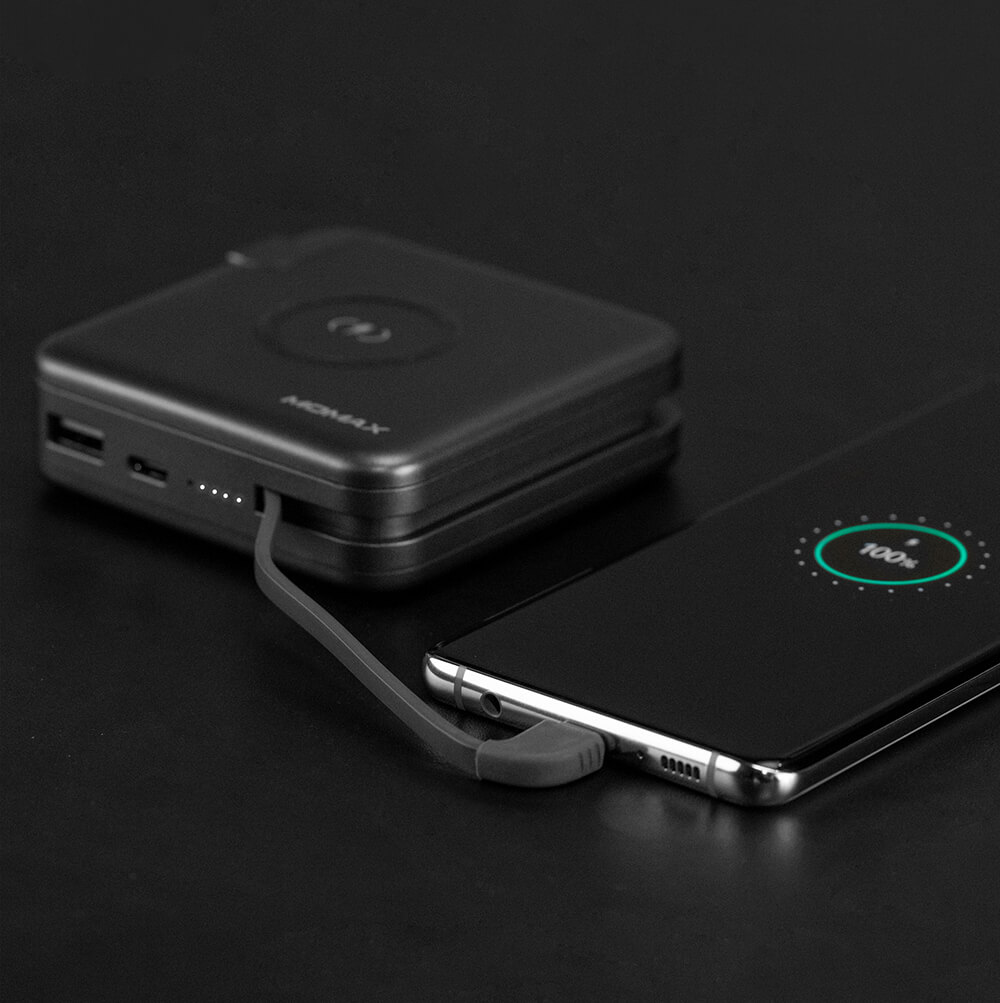 Универсальное зарядное устройство Momax Q.Power Plug Wireless Portable PD Charger