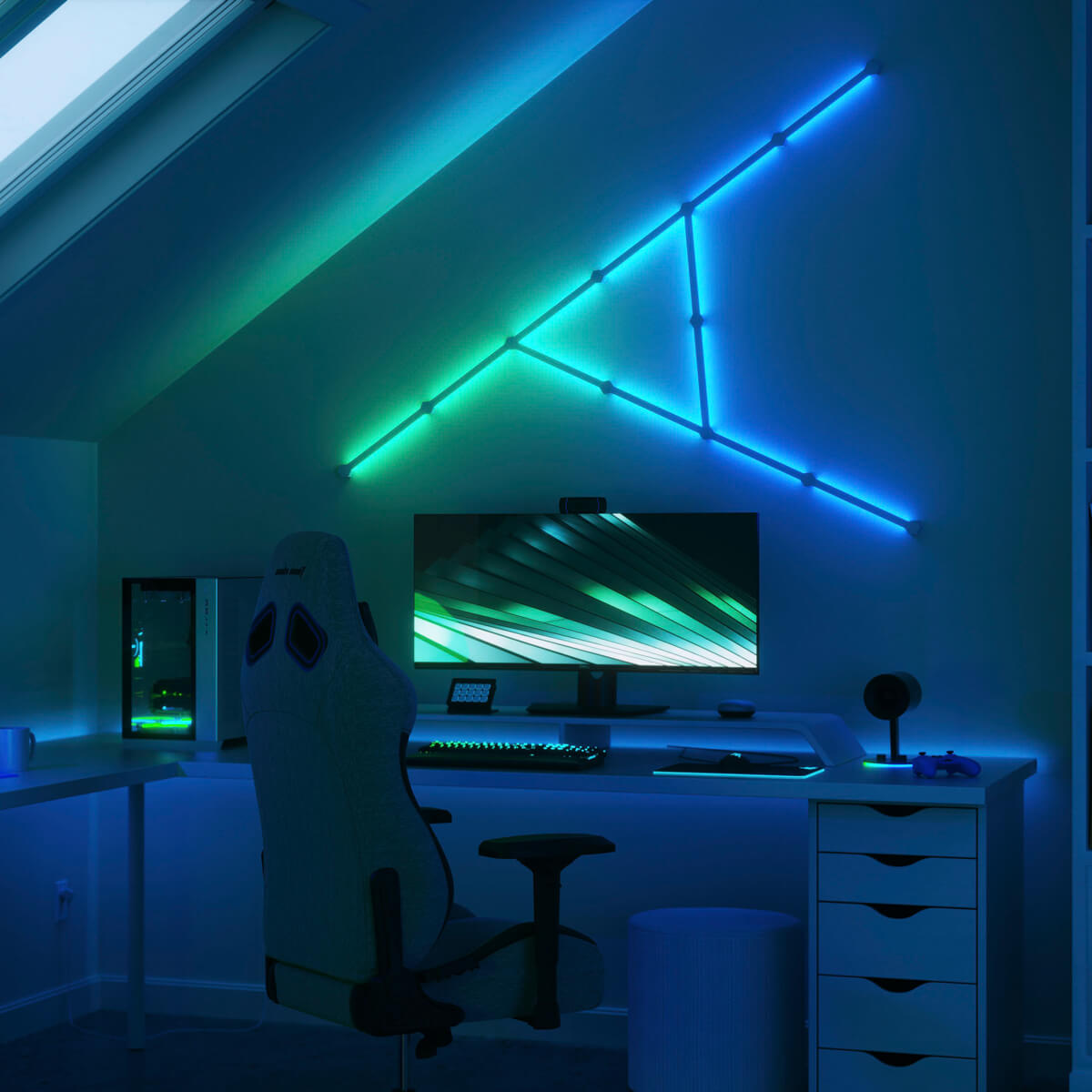 Обзор умной системы освещения Nanoleaf Lines Smarter Kit Apple HomeKit Multicolor (3 панели)