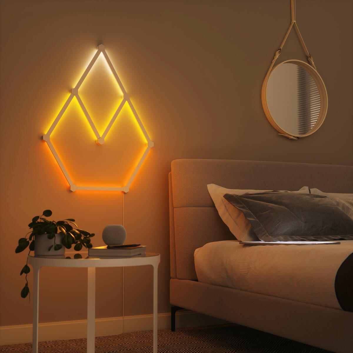 Ціна розумної системи освітлення Nanoleaf Lines Smarter Kit Apple HomeKit Multicolor (9 панелей)