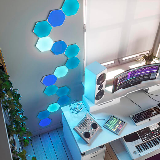 Розумна система освітлення Nanoleaf Shapes Hexagon Starter Kit Apple Homekit (5 модулів)