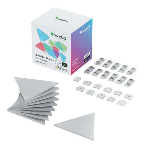 Додаткові світлодіодні модулі Nanoleaf Shapes Mini Triangles Expansion Pack HomeKit (10 модулів)