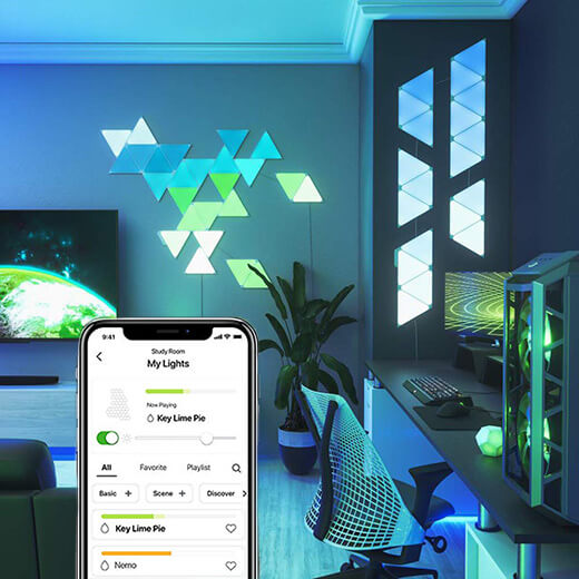 Дополнительные светодиодные модули Nanoleaf Shapes Triangles Expansion Pack HomeKit (3 модуля)