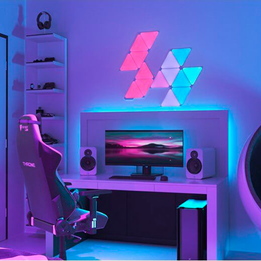 Розумна система освітлення Nanoleaf Shapes Triangles Starter Kit Apple HomeKit (9 шт)