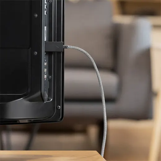 Якісний нейлоновий кабель Native Union Belt Cable USB-C HDMI 3m.