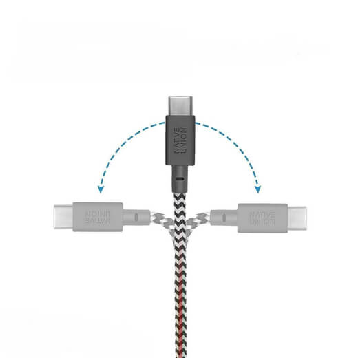 Зарядный кабель Native Union Belt Cable Zebra USB-C to Lightning 1.2 m для iPhone | iPad
