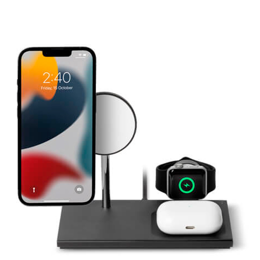Новинка &mdash; беспроводное зарядное устройство Native Union Snap 3 in 1 MagSafe для iPhone | AirPods | Apple Watch (US+адаптер)