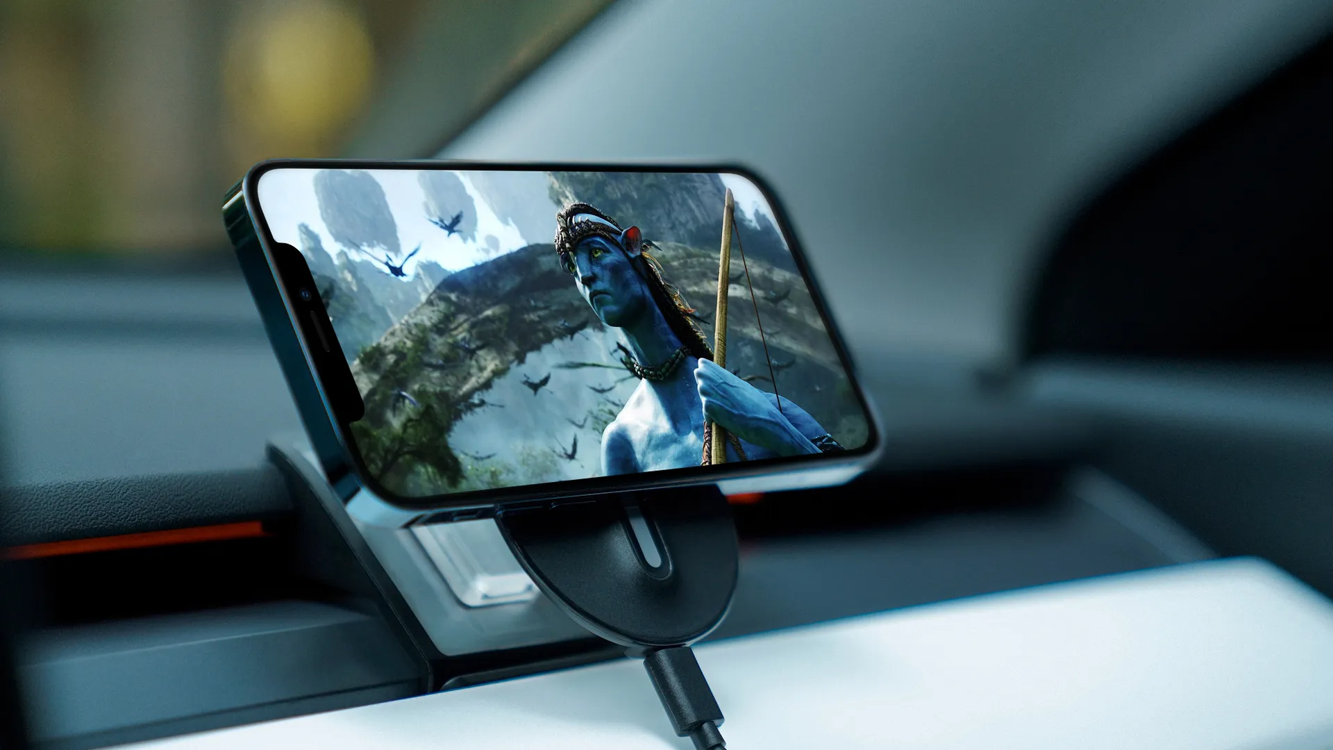 Магнітний автотримач з бездротовою зарядкою Neekin Energy W2 Wireless Charger Black з технологією MagSafe