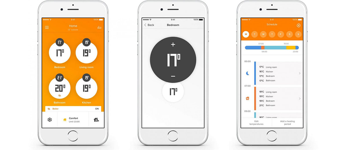 Комплект регулирующих радиаторных термоклапанов NETATMO Smart Radiator Valves Starter Kit