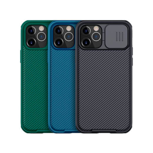 Чорний силіконовий чохол Nillkin CamShield Pro Case для iPhone 12/12 Pro