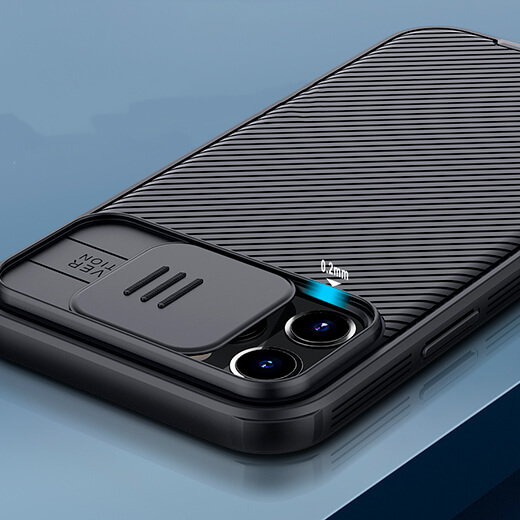 Чорний силіконовый чохол Nillkin CamShield Pro Case Black для iPhone 12 Pro Max