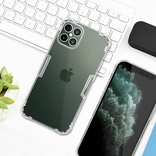Прозорий силіконовий чохол Nillkin Nature TPU Case White для iPhone 12/12 Pro