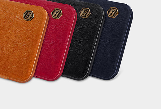 Кожаный чехол-книжка Nillkin Qin Leather Case Brown для iPhone 12/12 Pro