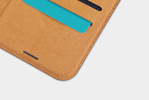 Кожаный чехол-книжка Nillkin Qin Leather Case Brown для iPhone 12/12 Pro