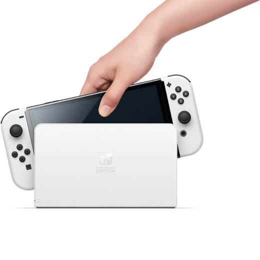 Ціна ігрової приставки Nintendo Switch Console OLED-Model with Jon-Coy White 64GB