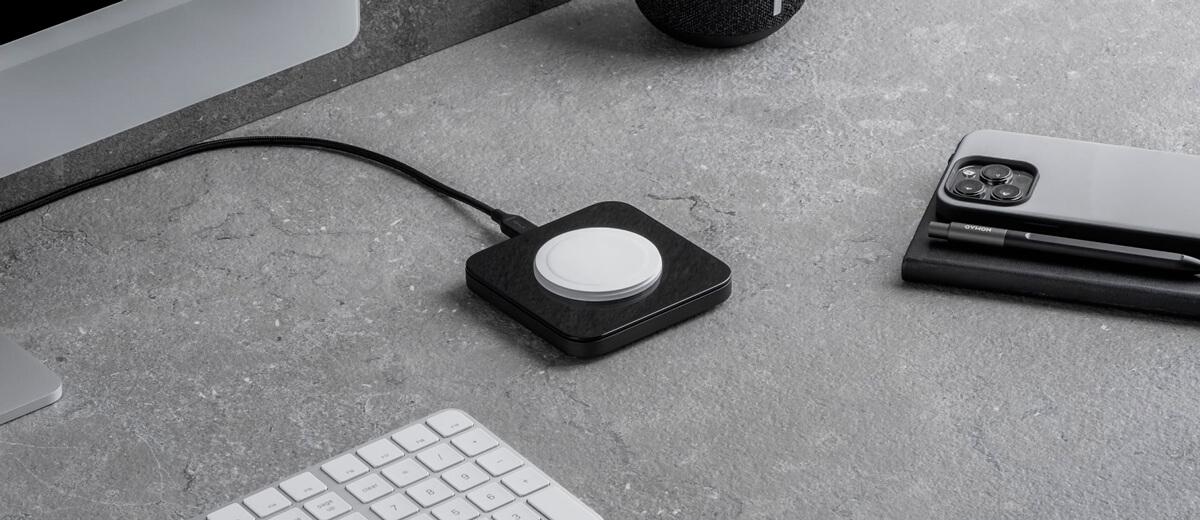 Беспроводное зарядное устройство Nomad Base One MagSafe Charger Carbide для iPhone купить