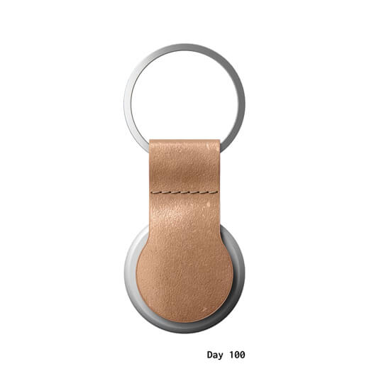 Кожаный брелок с кольцом Nomad Leather Loop Black для AirTag
