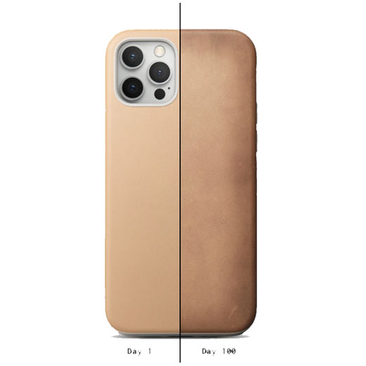 Кожаный чехол Nomad Rugged Case Horween Leather Natural для iPhone 12 Pro Max
