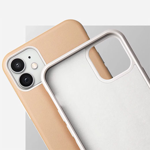 Кожаный чехол Nomad Rugged Case Horween Leather Natural для iPhone 12 mini
