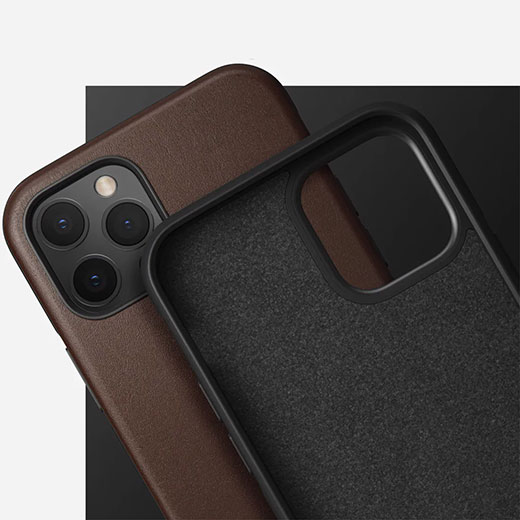 Шкіряний чохол Nomad Rugged Case Horween Leather Rustic Brown для iPhone 12 | 12 Pro