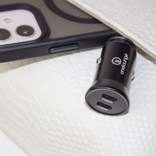 Автомобильная зарядка oneLounge 1Power PD 40W 2x USB-C Дизайн