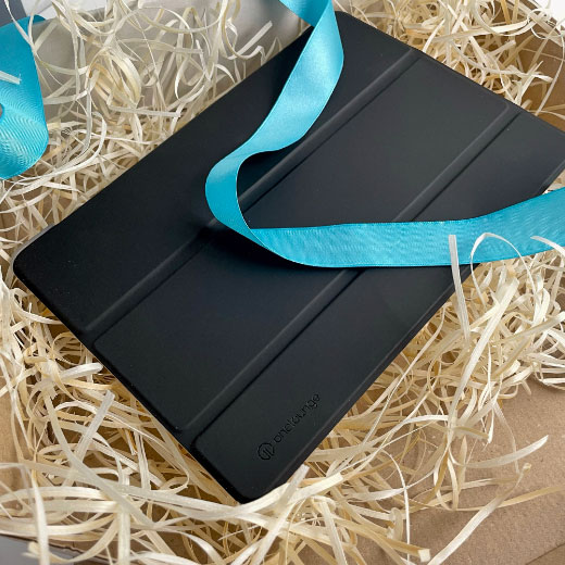 Новый чехол-книжка oneLounge 1Silicol Black | Clear для iPad 9 | 8 | 7 10.2" (2021 | 2020 | 2019)