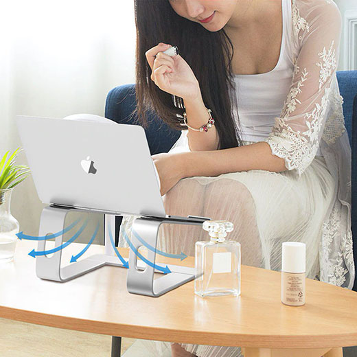 Алюминиевая подставка iLoungeMax Aluminum Laptop Stand Silver для MacBook