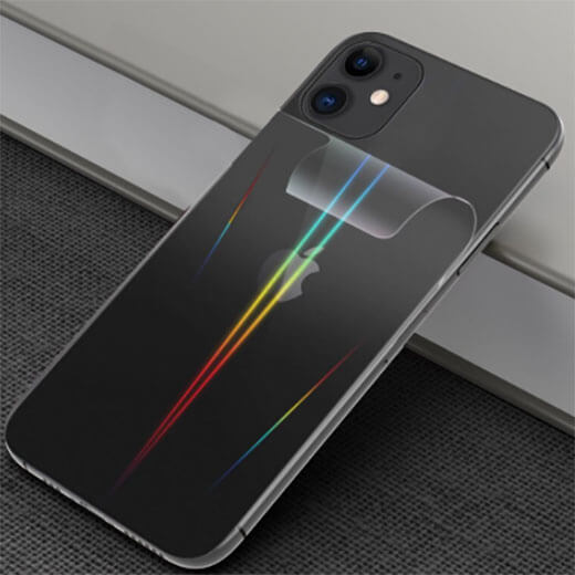 Задняя защитная гидрогелевая пленка с градиентом iLoungeMax Aurora для iPhone 12 | 12 Pro