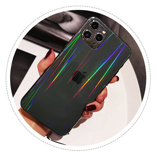 Задняя защитная гидрогелевая пленка с градиентом iLoungeMax Aurora для iPhone 12 | 12 Pro