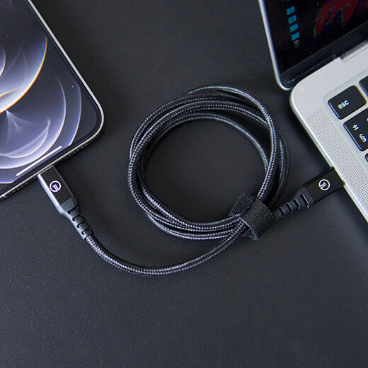 Плетеный кабель oneLounge 1Power MFi Lightning to USB (1.2 m)