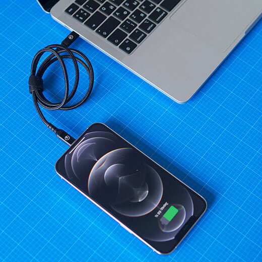Плетеный кабель oneLounge 1Power MFi Lightning to USB (1 m)
