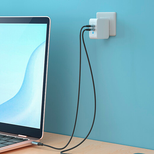 Зарядное устройство iLoungeMax GaN Dual USB-C 100W для iPhone | iPad | MacBook