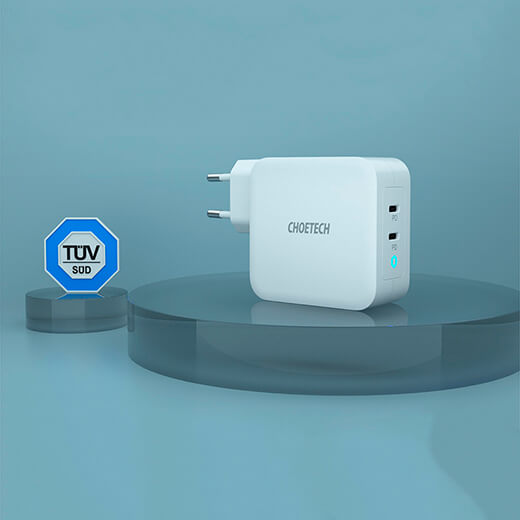 Зарядное устройство iLoungeMax GaN Dual USB-C 100W для iPhone | iPad | MacBook