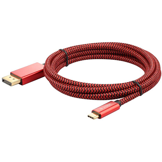 Кабель-перехідник iLoungeMax High Quality Braided USB Type-C to DisplayPort 4K 60Hz 1.8m