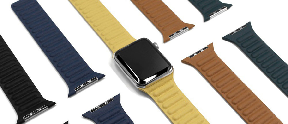 Ремешок iLoungeMax Leather Link Magnetic  Black для Apple Watch 38mm | 40mm (S | M) Series SE | 6 | 5 | 4