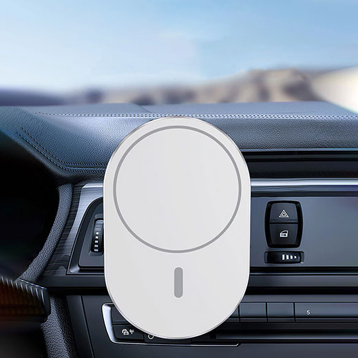 Магнитный автодержатель с беспроводной зарядкой iLoungeMax MagSafe Car Charger для iPhone 14 | 13 | 12 (без поддержки анимации)