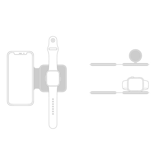 Зарядний пристрій iLoungeMax MagSafe Duo Charge для iPhone | AirPods | Apple Watch