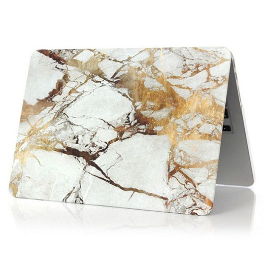 Пластиковый чехол iLoungeMax Marble Black/Yellow для MacBook Pro 13" (2020)