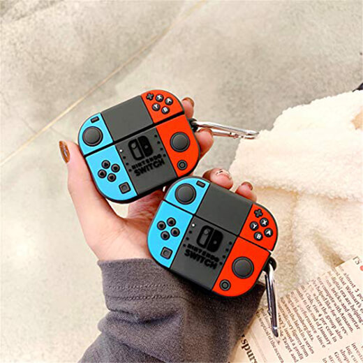 Силіконовий чохол з карабіном iLoungeMax Nintendo Switch для AirPods Pro