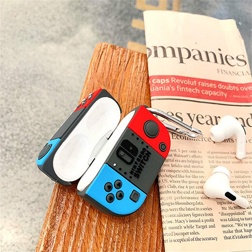 Силіконовий чохол з карабіном iLoungeMax Nintendo Switch для AirPods Pro