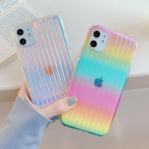 Силіконовий чохол з градієнтом iLoungeMax Rainbow для iPhone 12 mini