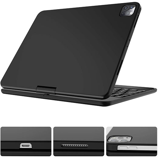 Чохол-клавіатура iLoungeMax Rotatable Case Keyboard with Color Backlit для iPad Pro 11