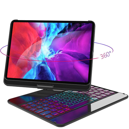 Чохол-клавіатура iLoungeMax Rotatable Case Keyboard with Color Backlit для iPad Pro 11