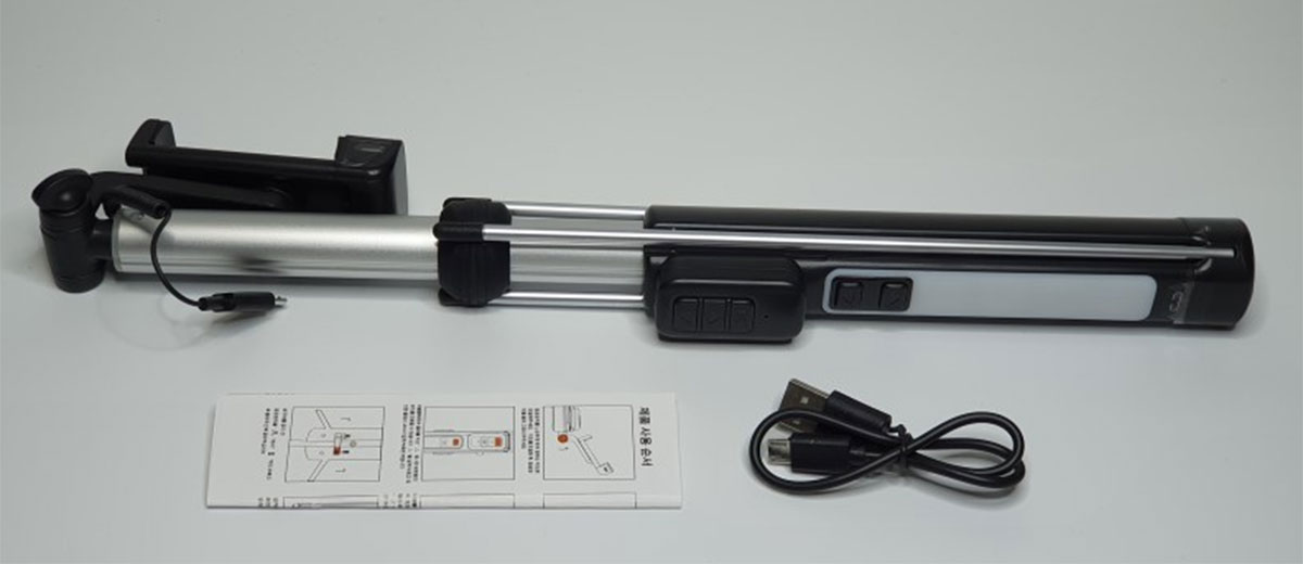 Монопод для селфи с подсветкой iLoungeMax Selfie Stick A18 Black