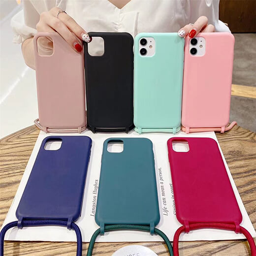 Силіконовий чохол зі шнурком через плече iLoungeMax Shoulder Strap для iPhone 12