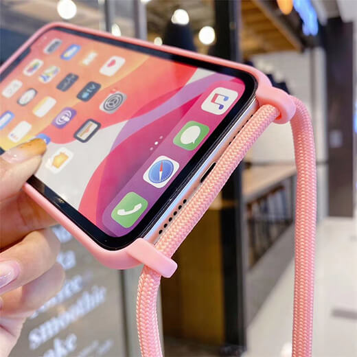 Силіконовий чохол зі шнурком через плече iLoungeMax Shoulder Strap для iPhone 12