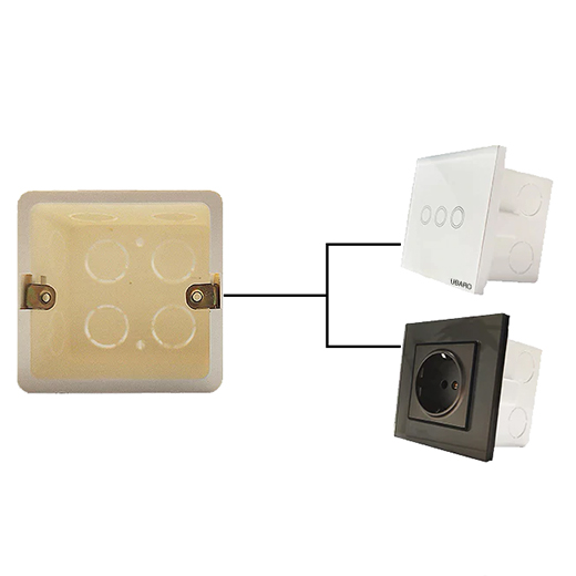 Квадратный подрозетник английского стандарта iLoungeMax Socket для розеток и выключателей Xiaomi Aquara