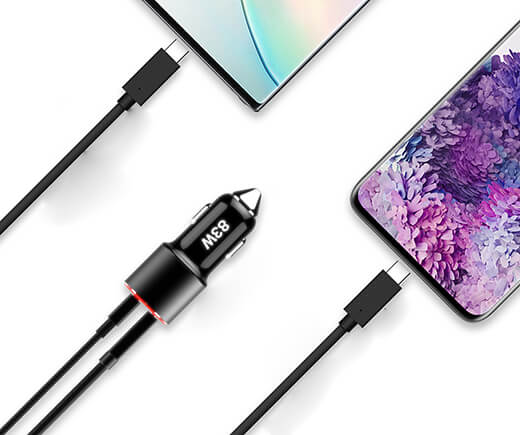 Быстрое автомобильное зарядное устройство iLoungeMax SuperCharger USB-C PD + QC 3.0 83W
