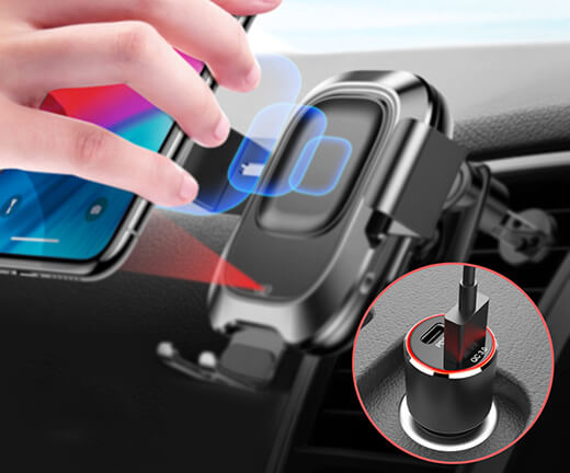 Быстрое автомобильное зарядное устройство iLoungeMax SuperCharger USB-C PD + QC 3.0 83W